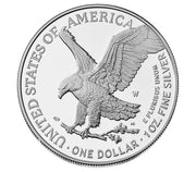 2026-W American Silver Eagle Proof reverse, eagle landing with an oak branch and W mint mark