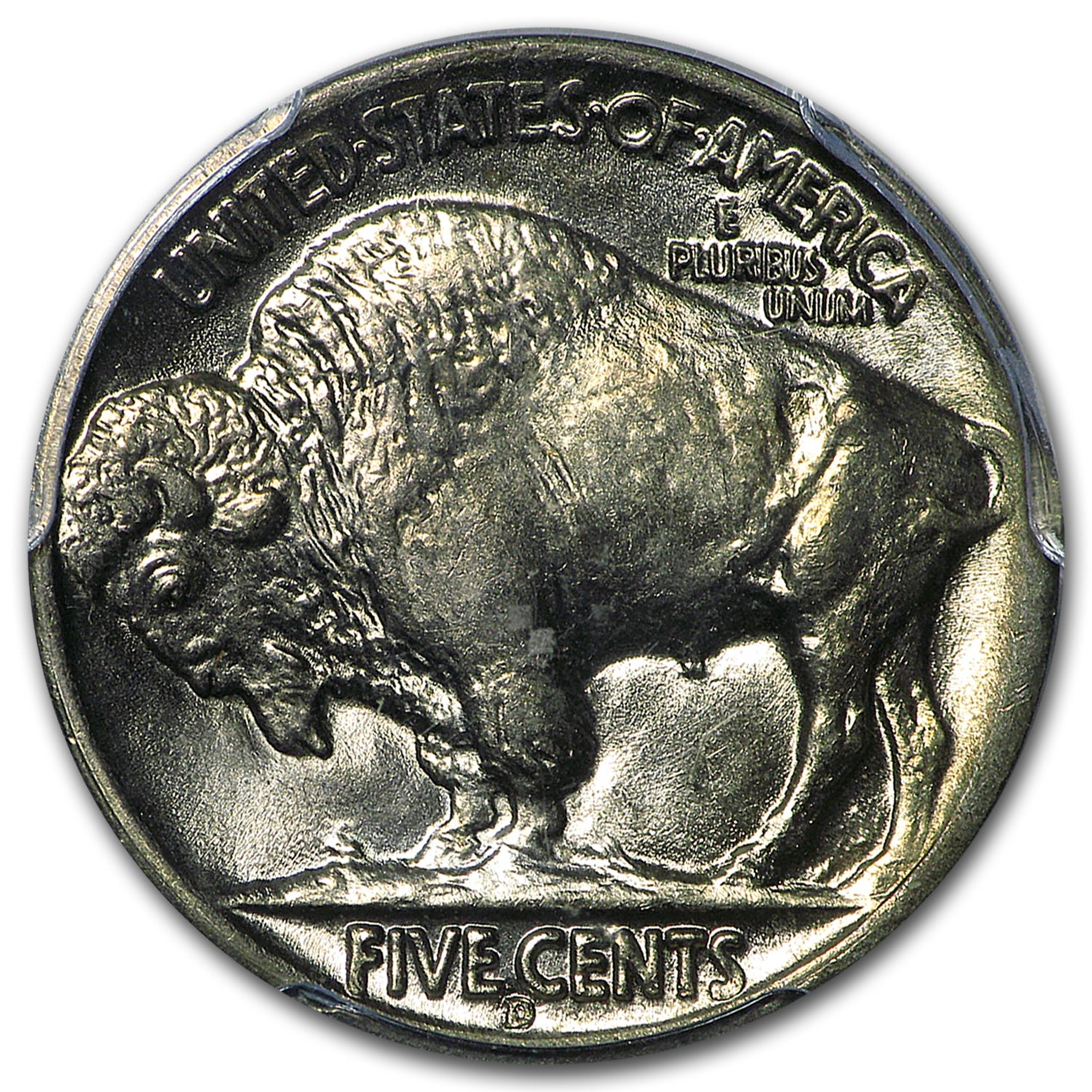 1938-D Buffalo Nickel PCGS MS66 – representative reverse