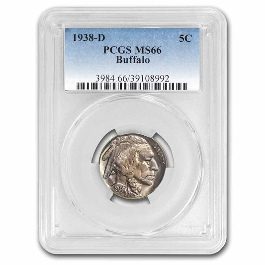 1938-D Buffalo Nickel PCGS MS66 – representative front