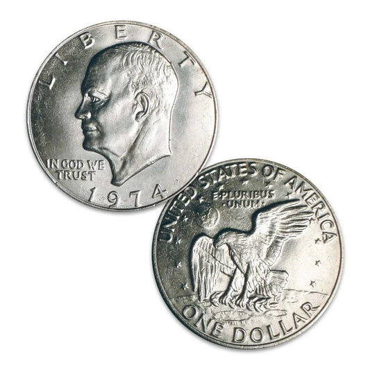 1971–1978 Eisenhower Dollar BU (Random Year, Copper-Nickel Clad) — representative image